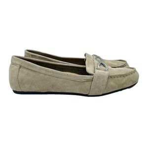 Bella Vita Shoes Womens Size 7W Brown Suede Leather Comfort Slip-On Penny Loafer